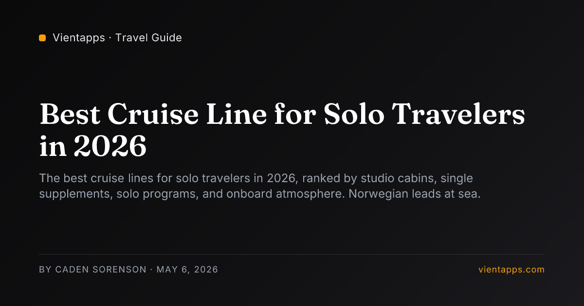 Best Cruise Line for Solo Travelers in 2026, Vientapps Travel